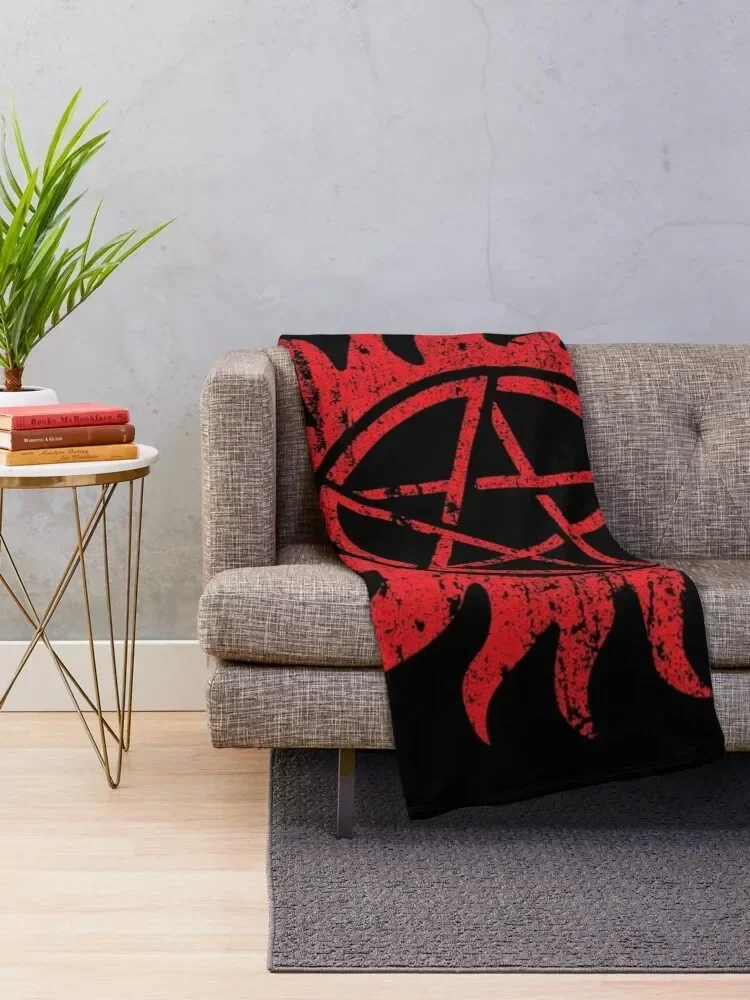 Winchester Symbol Throw Blanket Flannel Thins Flannels Blankets