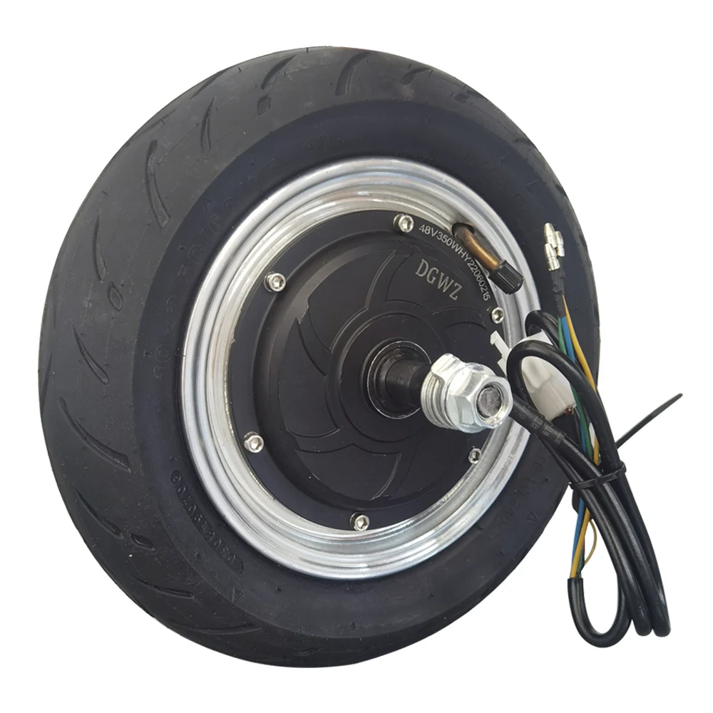 10x2.5 10x2.75 10 Inch 36V 48V 350W 500W Brushless Gearless Drum Brake Electric Scooter Hub Motor With Tire