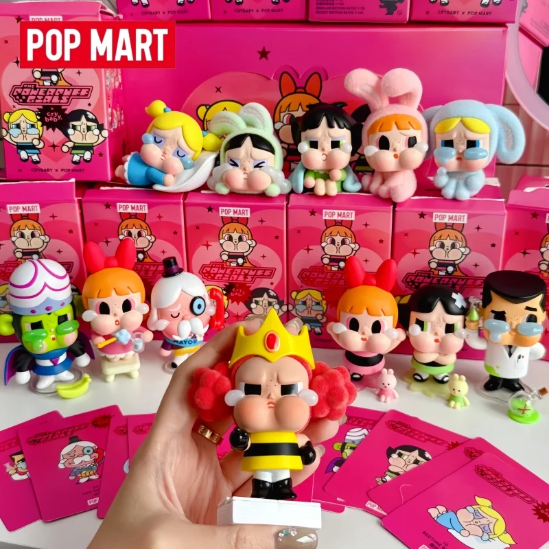 

Genuine Popmart Crybaby X Flying Apsaras Little Police Series Surprise Blind Box Crying Baby Handheld Desktop Ornament Gifts