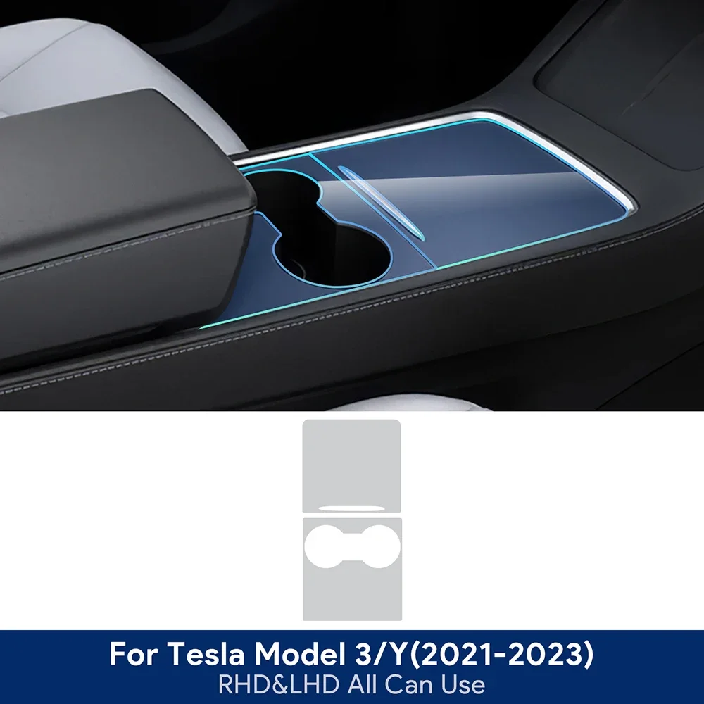 

KUNGKIC for Tesla Model 3 Y 2021-2023 Central Control Center Console Panel Interior Protection Film Clear TPU Car Anti Scratch