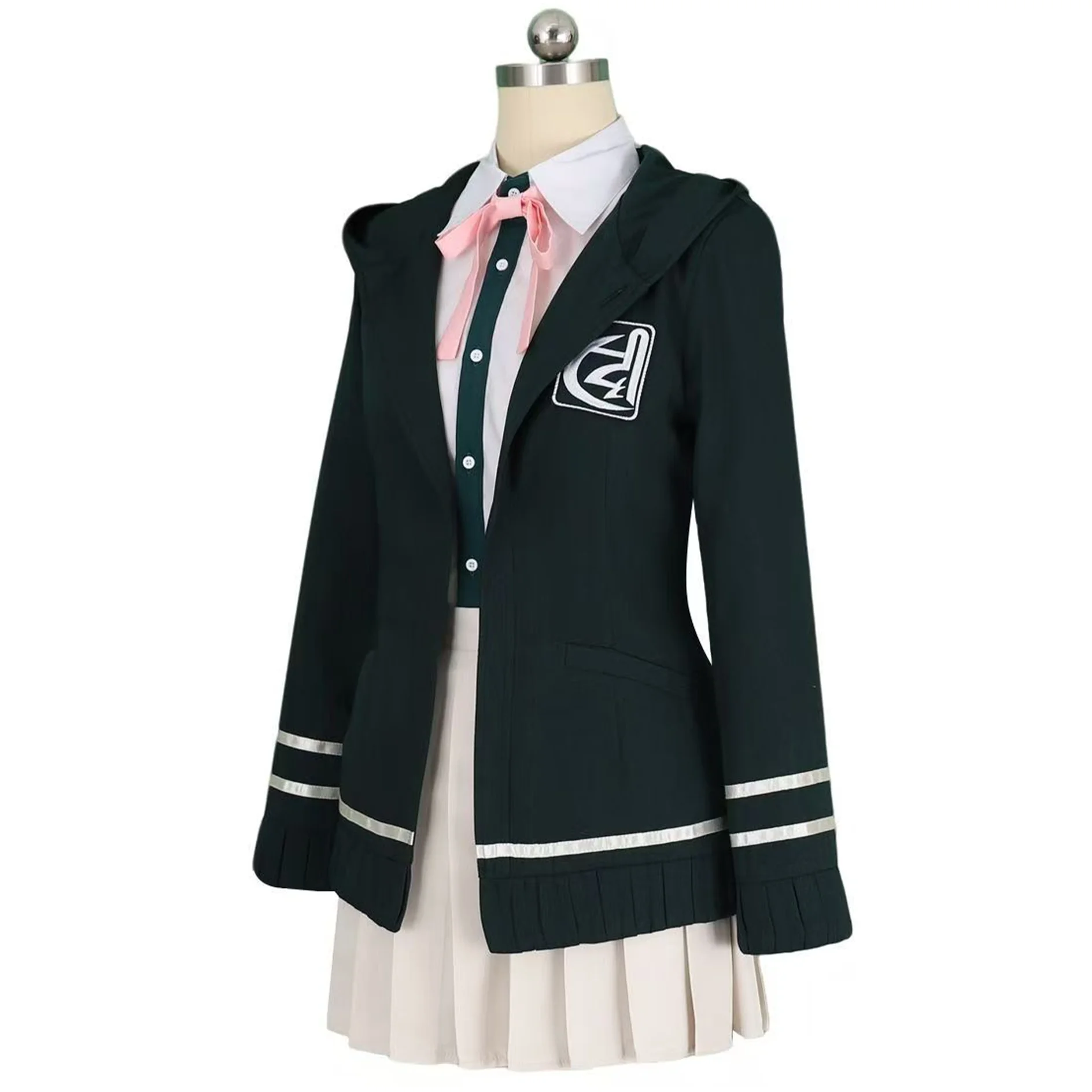 

Unisex Chiaki Nanami Cosplay Costume Full Set School Uniform Dress Halloween Carnival Party Outfit Custom Made