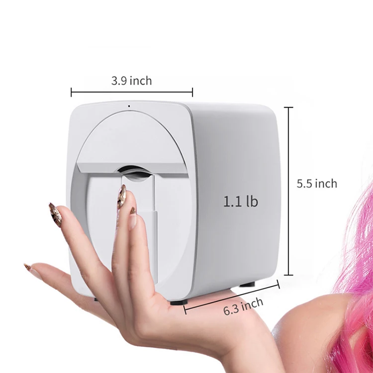 Hot-verkoop 2022 Nieuwe Professionele slimme Draagbare 3D Nail Art Printer & Digitale nagelprinter machine Voor vrouwen & Meisjes