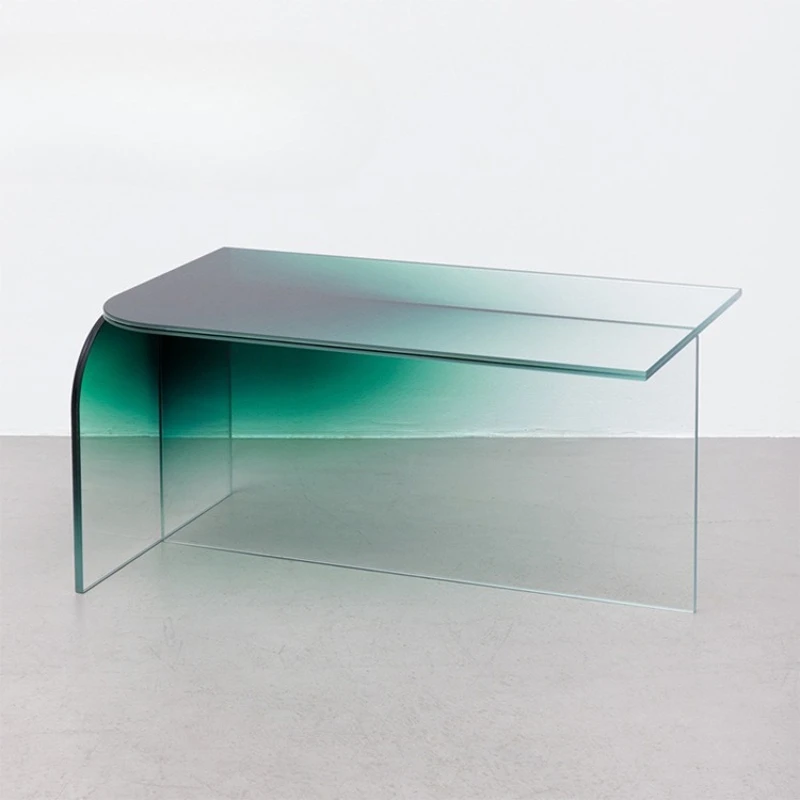 Gradually change color transparent furniture designer tea table tea table