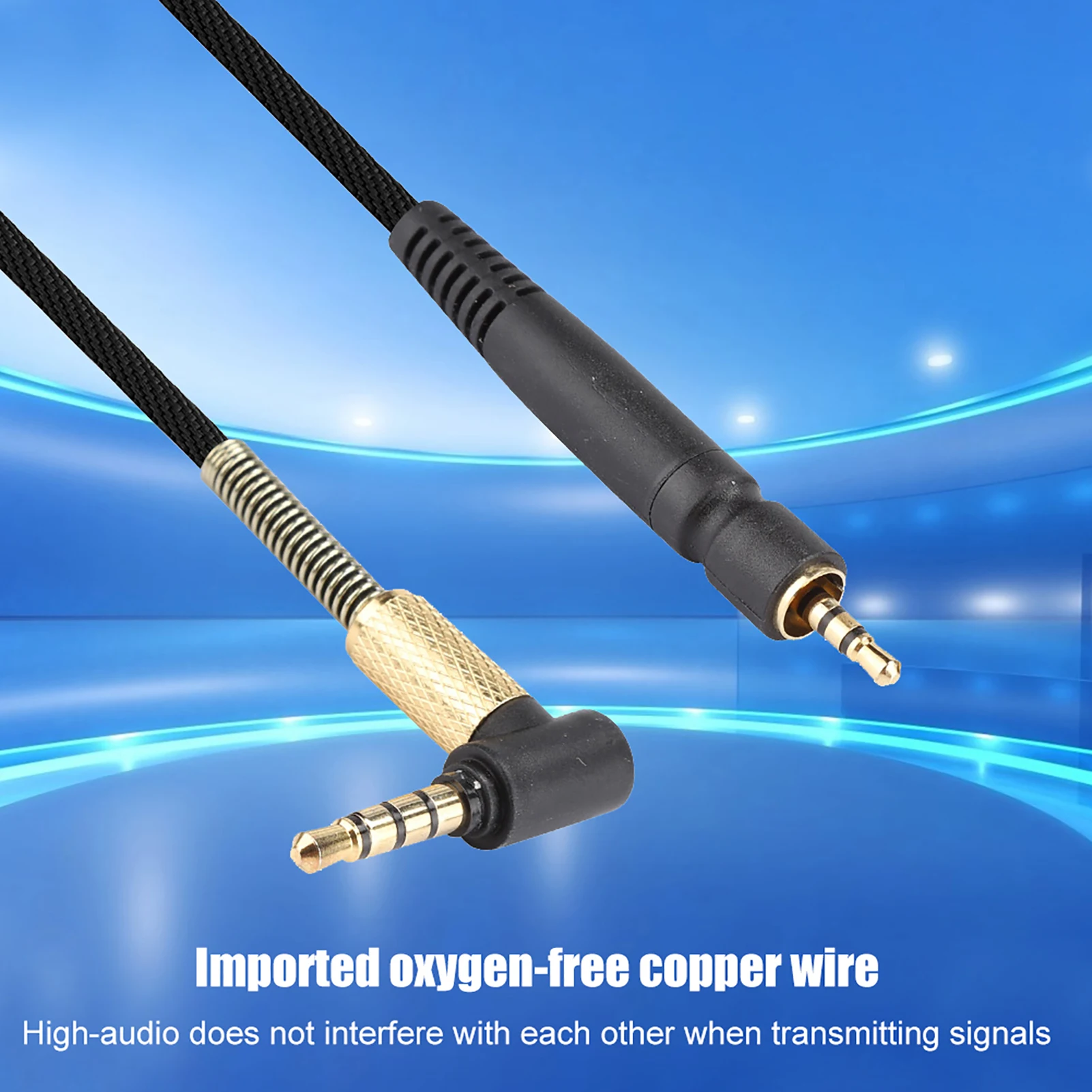 Kabel Headphone Gaming untuk Sennheiser G4ME ONE/PC 373D/PC37X GSP350/500/600 Kabel Headphone Gaming Jalur Headset Gaming