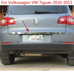 High-quality stainless steel Rear Trunk Lid Cover Trim For Volkswagon VW Tiguan 2010 2011 2012 2013 2014 2015 Car-styling