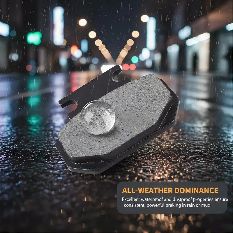 Motorcycle Universal Disc Brake Pads Kit Front Rear Replacement for 50cc Electric Scooter Long Life Maximum Safety view 5