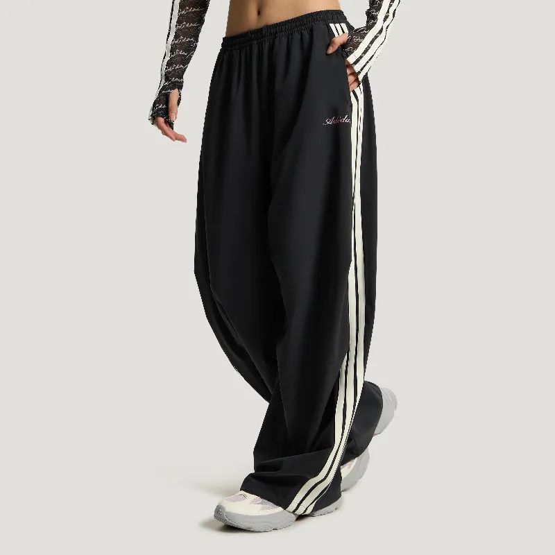 2026 Sport Adidas Women Woven Pants Adjustable Waist Drawstring Casual Trousers KX8931
