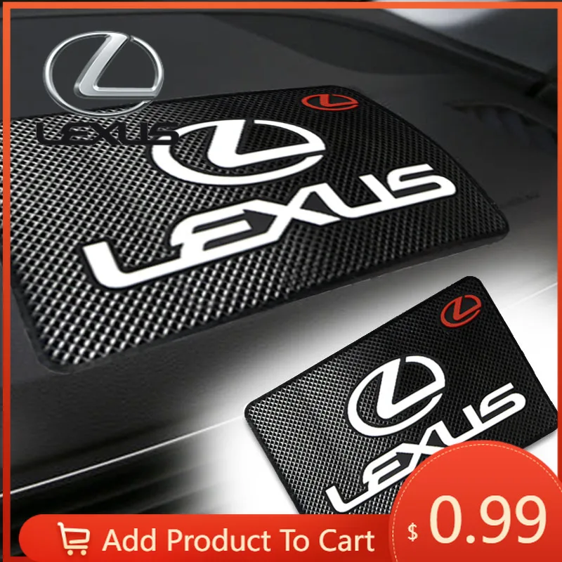 

Interior Stickers Auto Accessories Car Logo Anti Slip Pad Waterproof Phone Glasses Pad For Lexus IS300H NX300H CT200H IS250 IS20