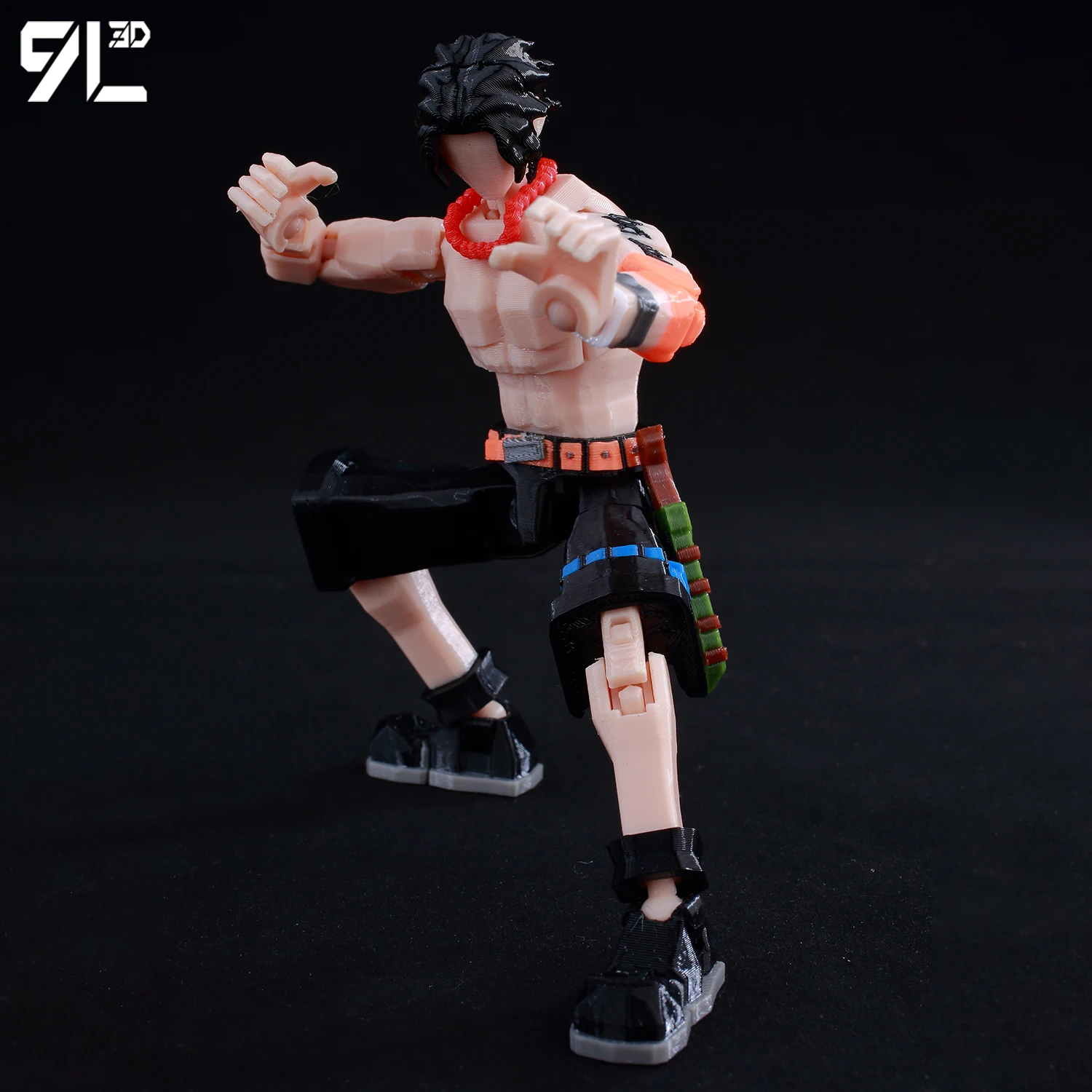 ONE PIECE フィギュア 9L3D Dummy13 OnePiece Figure Portgas D. Ace Anime Lucky13 Multi