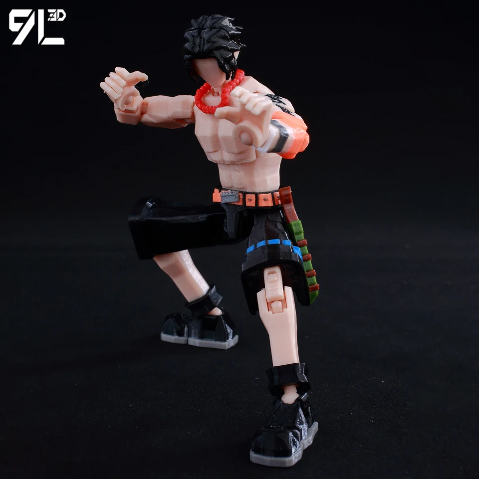 ONE PIECE フィギュア 9L3D Dummy13 OnePiece Figure Portgas D. Ace Anime Lucky13 Multi