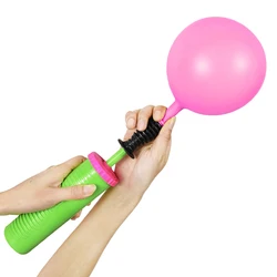 Bomba de ar inflável para balão, mão empurrar, portátil, útil, casamento, festa de aniversário, decoração suprimentos, alta qualidade