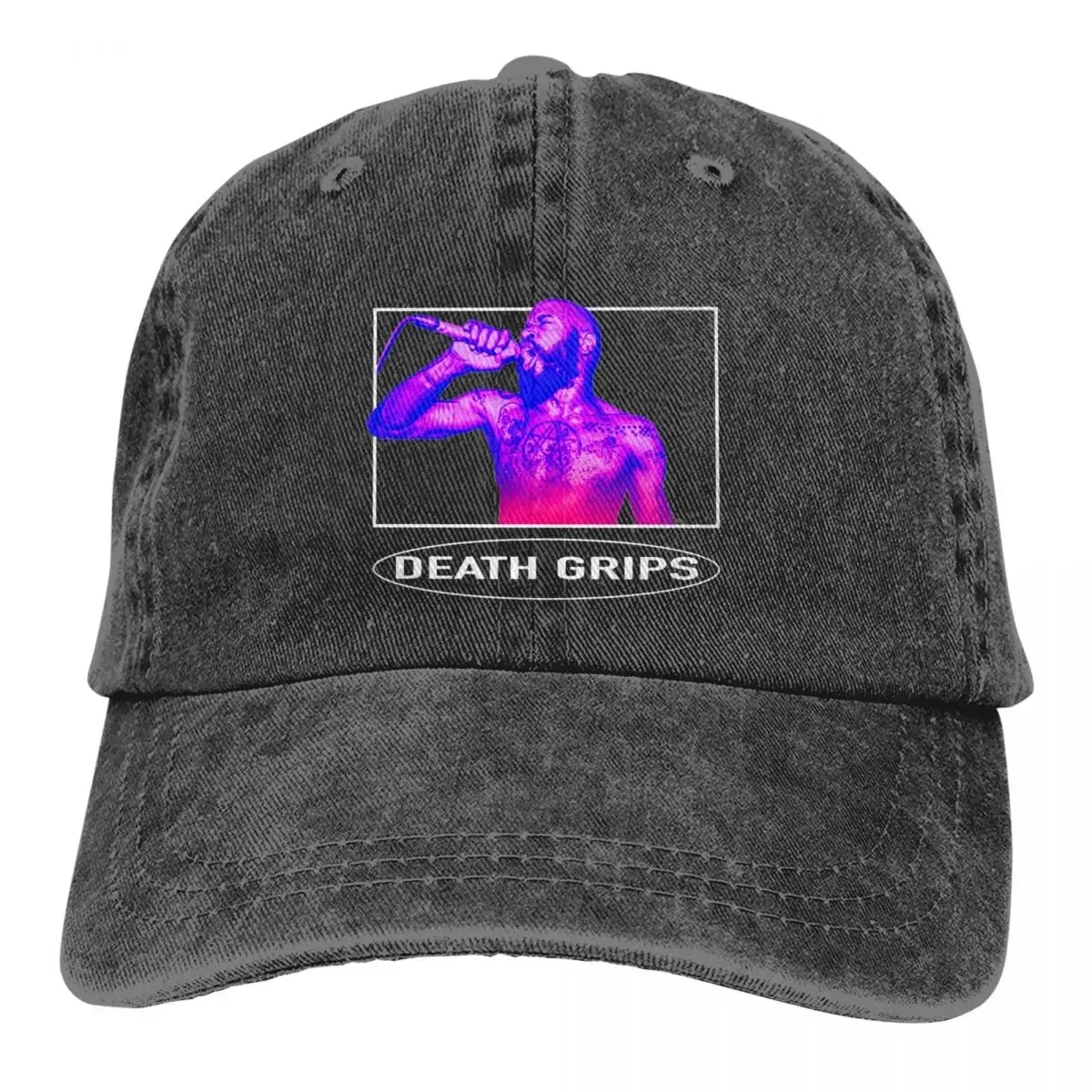 

Death Grips MC Ride Hip Hop Baseball Caps Accessories Vintage Distressed Washed Hat Men Women Sun Caps