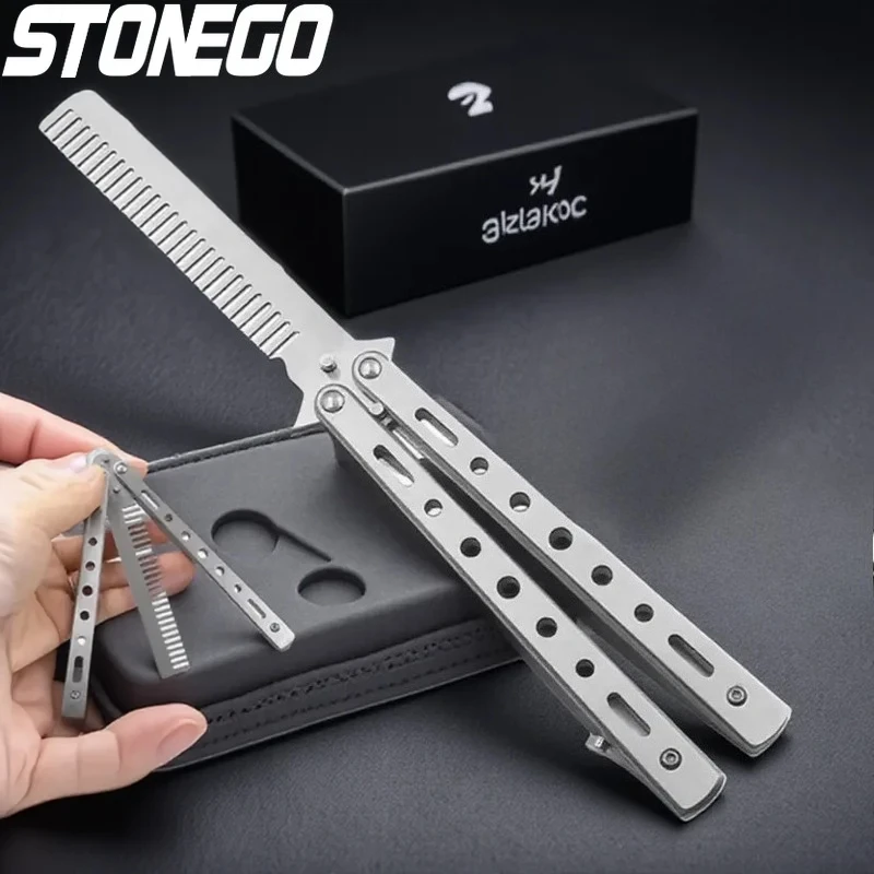 

Stainless Steel Folding Comb Portable Hair Styling Tool for Men Women Travel Outdoor Compact Hair Comb Unisex