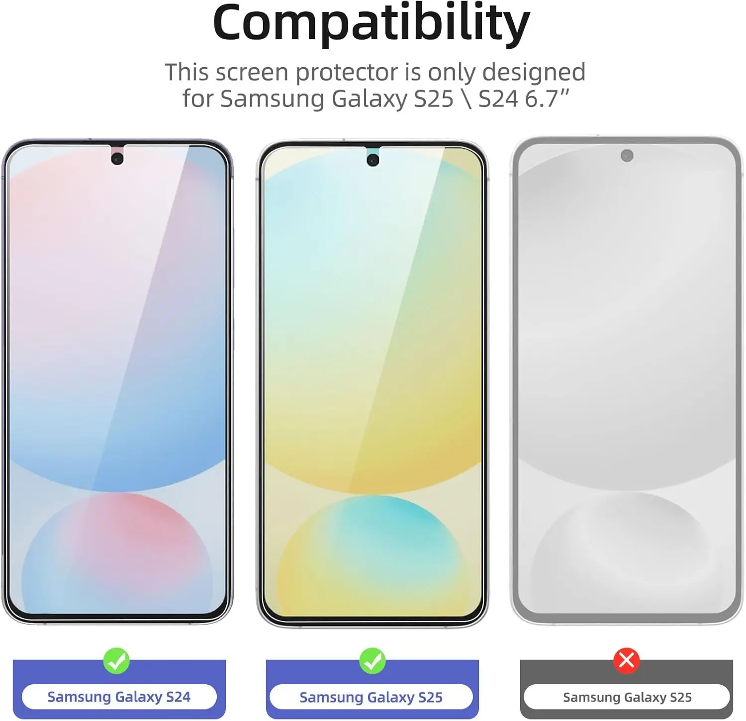 

2/4Pcs HD Tempered Glass For Samsung Galaxy S25 5G Ultra-Thin Fingerprint Unlock Screen Protector Film