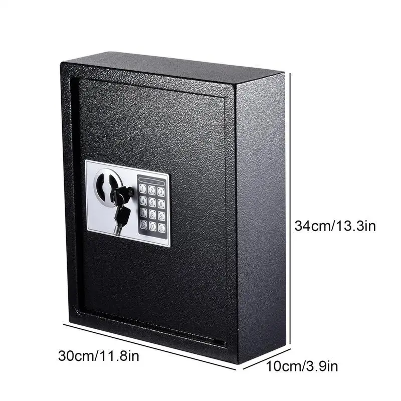 ตู้กุญแจ 40 ที่ใส่กุญแจตู้กุญแจดิจิตอลที่เก็บกุญแจกล่องล็อคเหล็กพร้อมแท็กกุญแจกุญแจอิเล็กทรอนิกส์ปลอดภัยสําหรับโรงแรมบ้าน