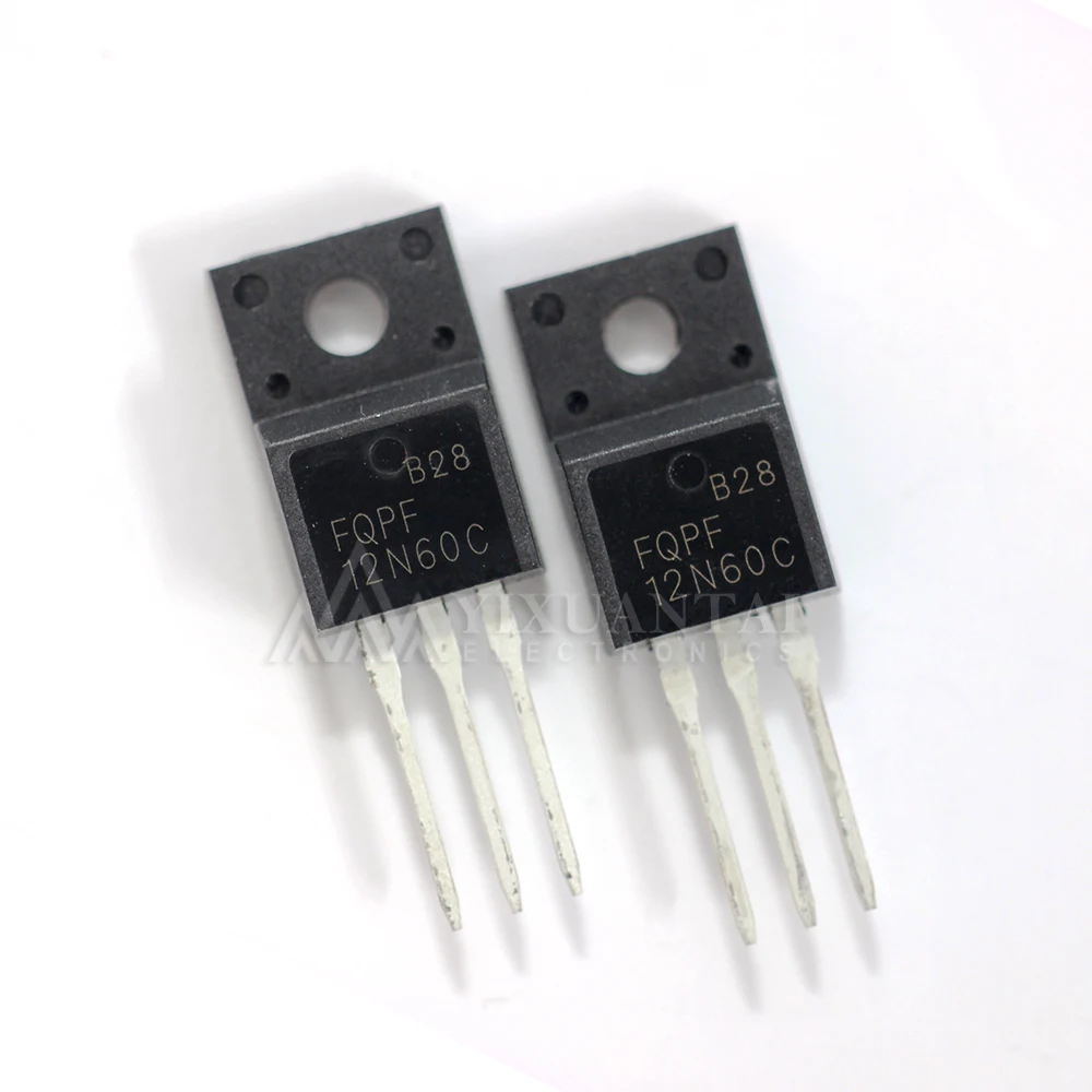 5pcs 10pcs 100pcs  FQPF12N60C 12N60C 12N60 600V 12A MOSFET N-Channel transistor TO-220F FQPF12N60