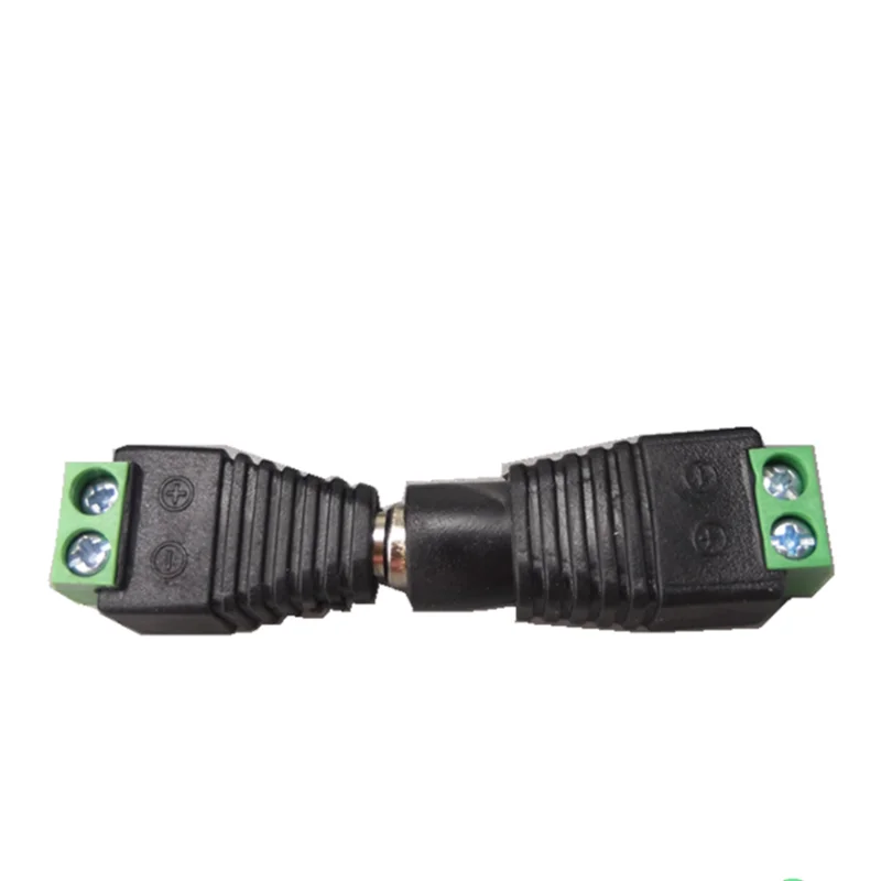 50 paia maschio femmina 5,5 x 2,1/5,5x2,5 mm connettore di alimentazione CC spina jack adattatore per telecamera CCTV