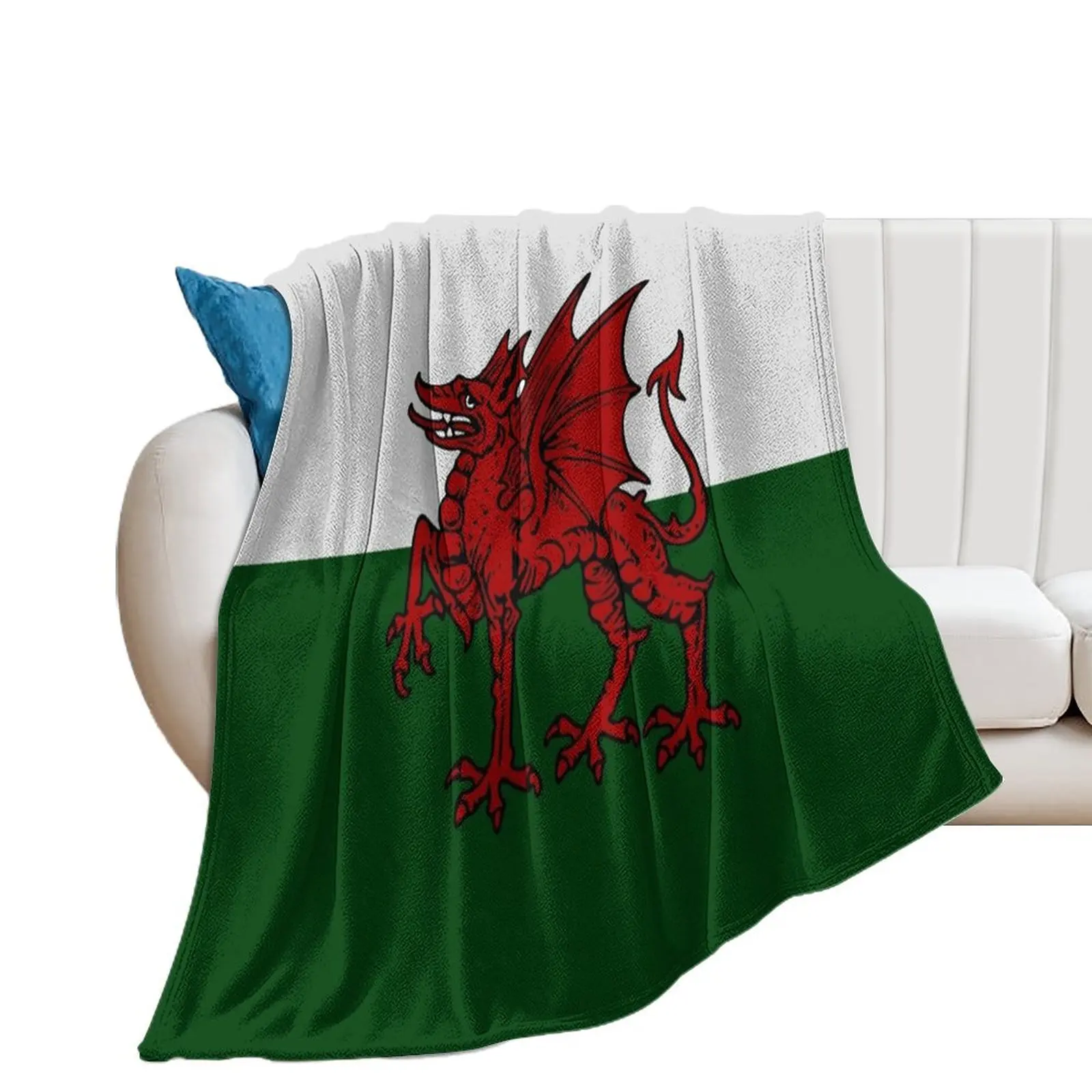 

Welsh Dragon Throw Blanket Sofa blankets ands Luxury Bed Blankets