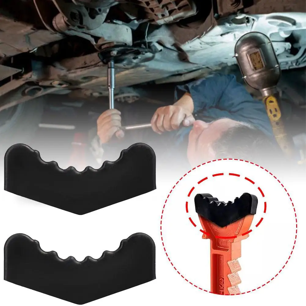 Rubber Jack Anti-Slip Shaft Cap Pad - Lifting Bracket Adapter Frame Guide Rail Protector Vehicle Maintenance Lifting Support Pad