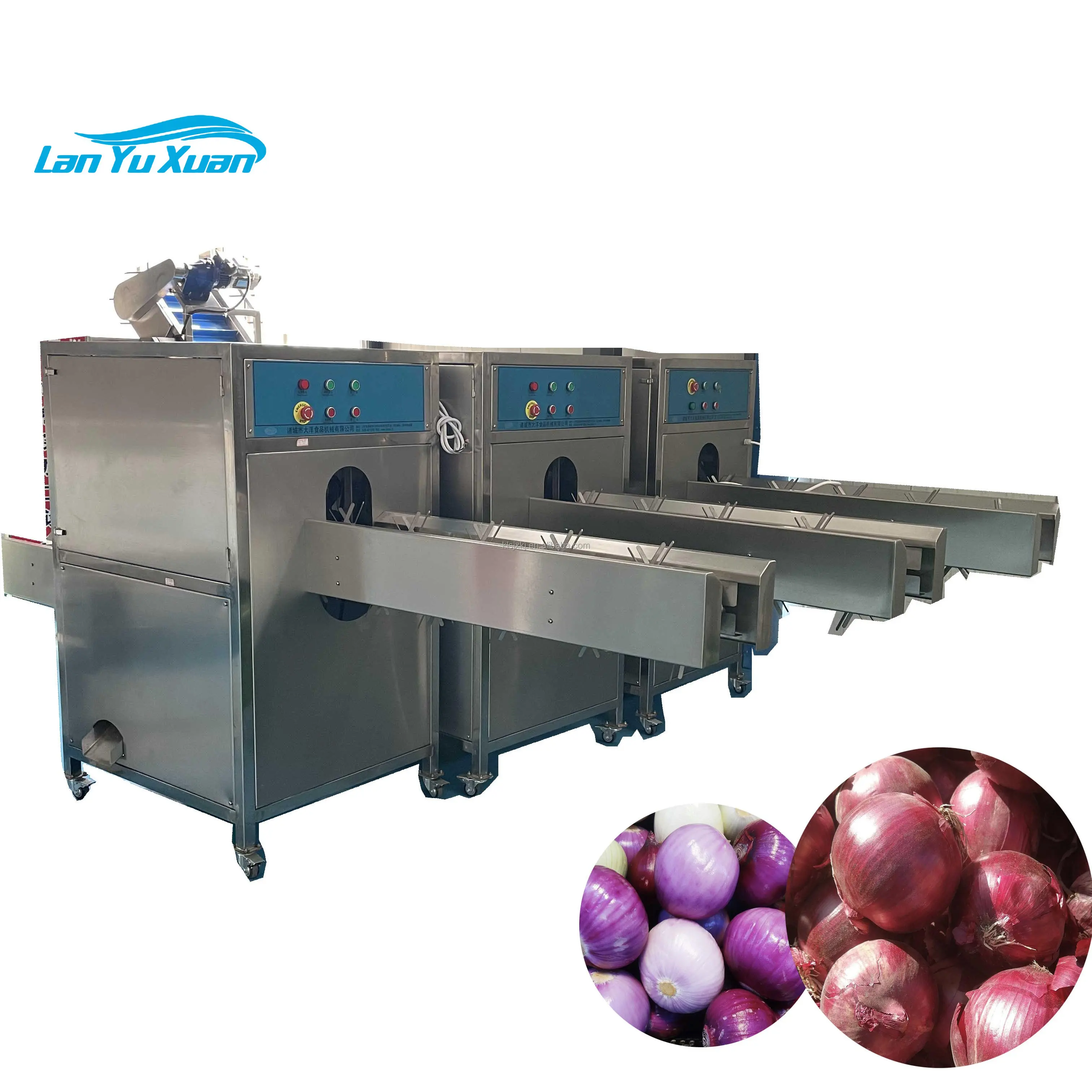 Factory Made Onion Slicer Machine and Chopper Machine Onion Peeler and Onion Cutting Machine