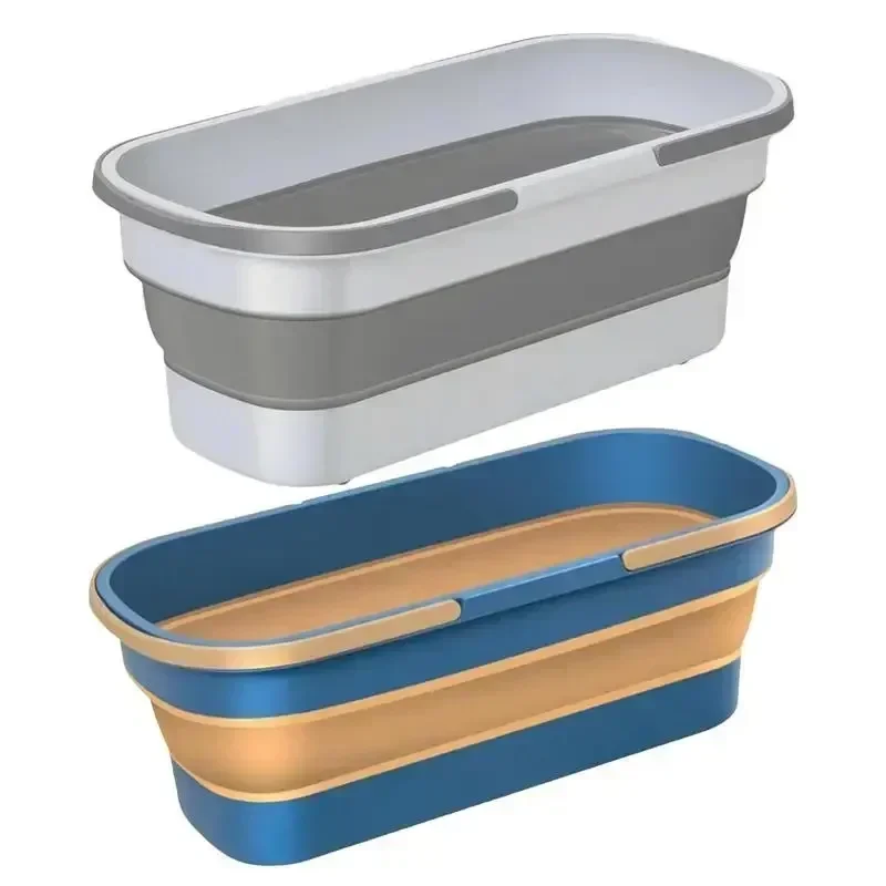 Collapsible Bucket Portable Folding Bucket Car Wash Basin Silicone Washing Camping Home Foldable Cleaning Mop Bucket