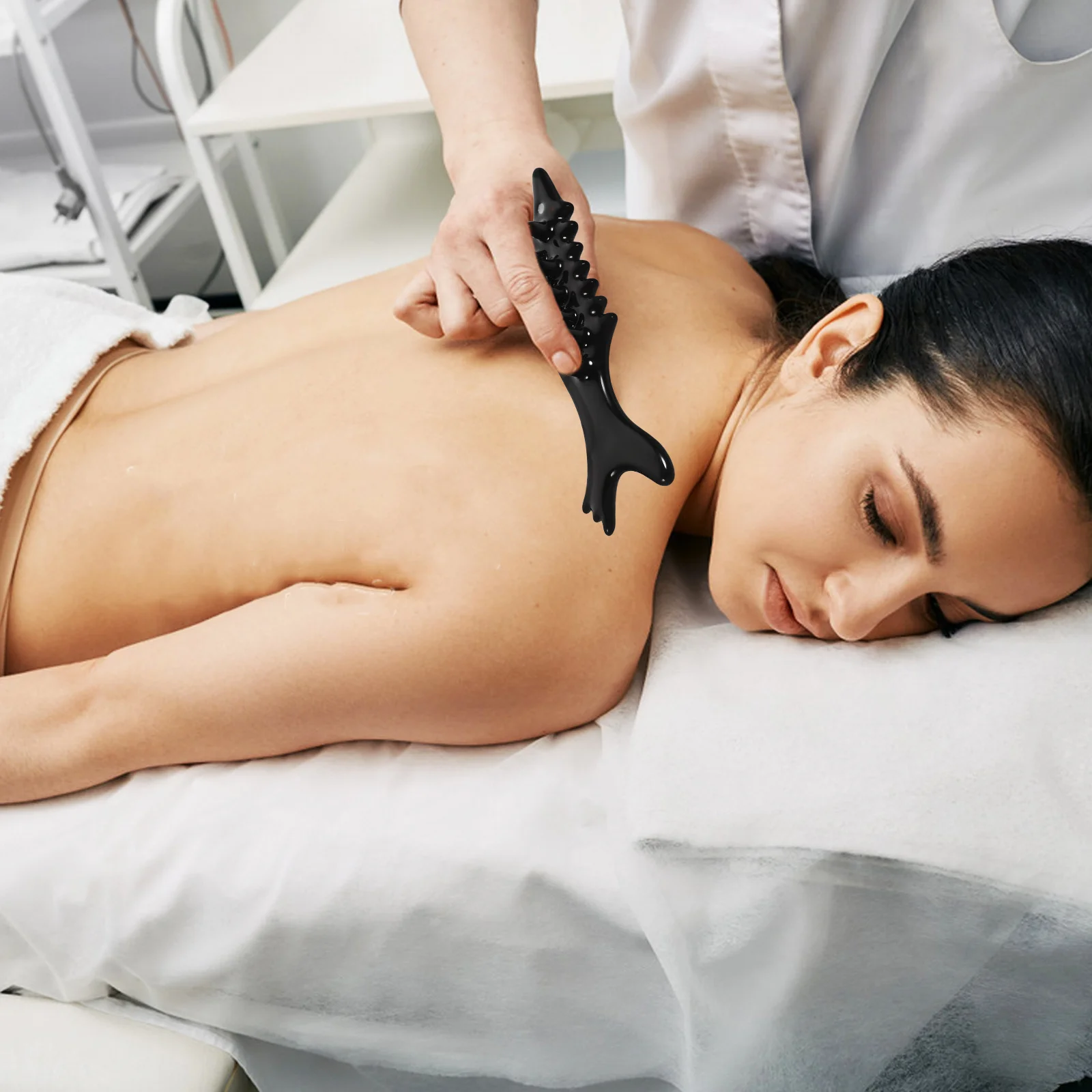 Grattoir Guasha en forme de poisson, outil de Massage en céramique pour le corps et le visage, dispositif de Relaxation musculaire Portable, Gua réutilisable, 1 ensemble