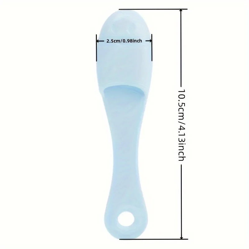 1pcs random color Silicone Nose Brush Facial Pore Cleaner Portable Blackhead Double-sided Massage Brushes Beauty Cleaning Tool view 3