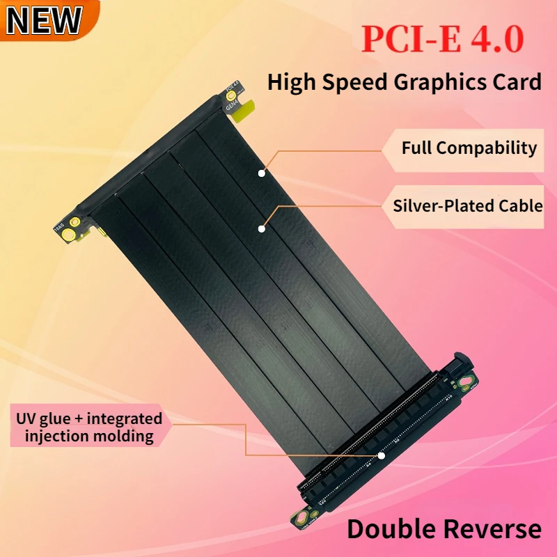 

Новинка 2023, недорогой переходник PCIe 4,0x16, видеокарта Gen4.0, гибкий Удлинительный кабель PCI-Express 4,0, переходник GPU для ITX A4