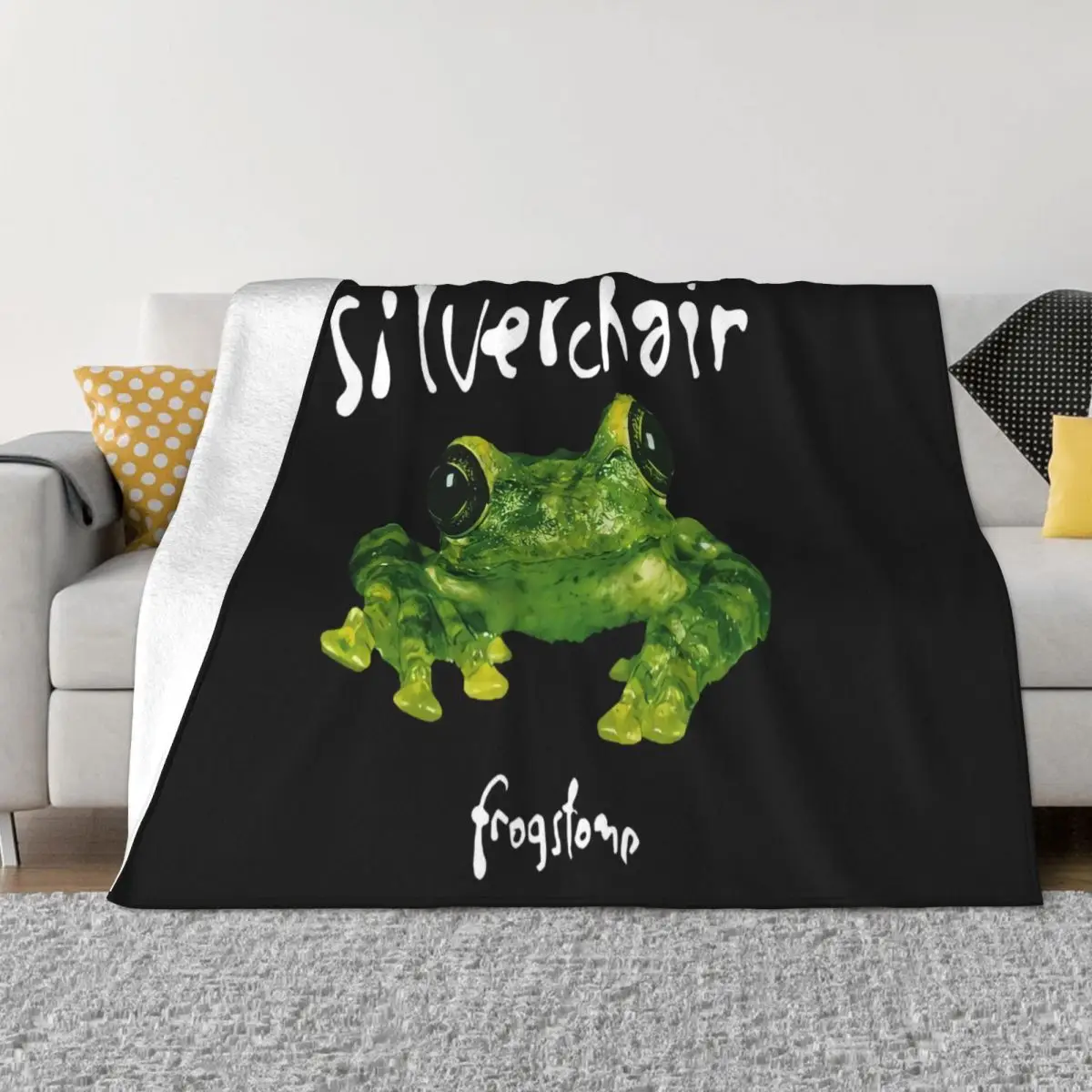 New Silverchair Frogstomp Tour 95 Black Mens Grunge Rock Metal Band Personality Throw Blanket