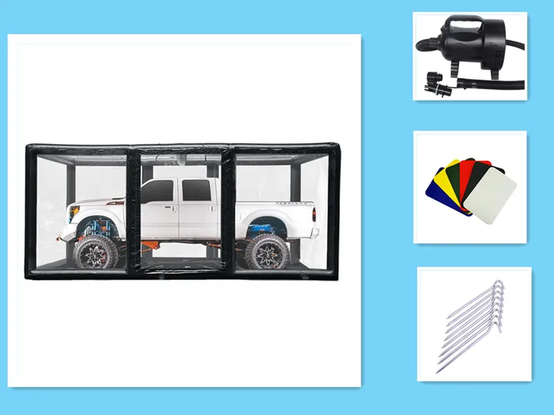 Hot Sales Outdoor Large Waterproof Pvc Inflatable Painting Tent Inflatable Camping Tent Inflatable Car Parking Tent