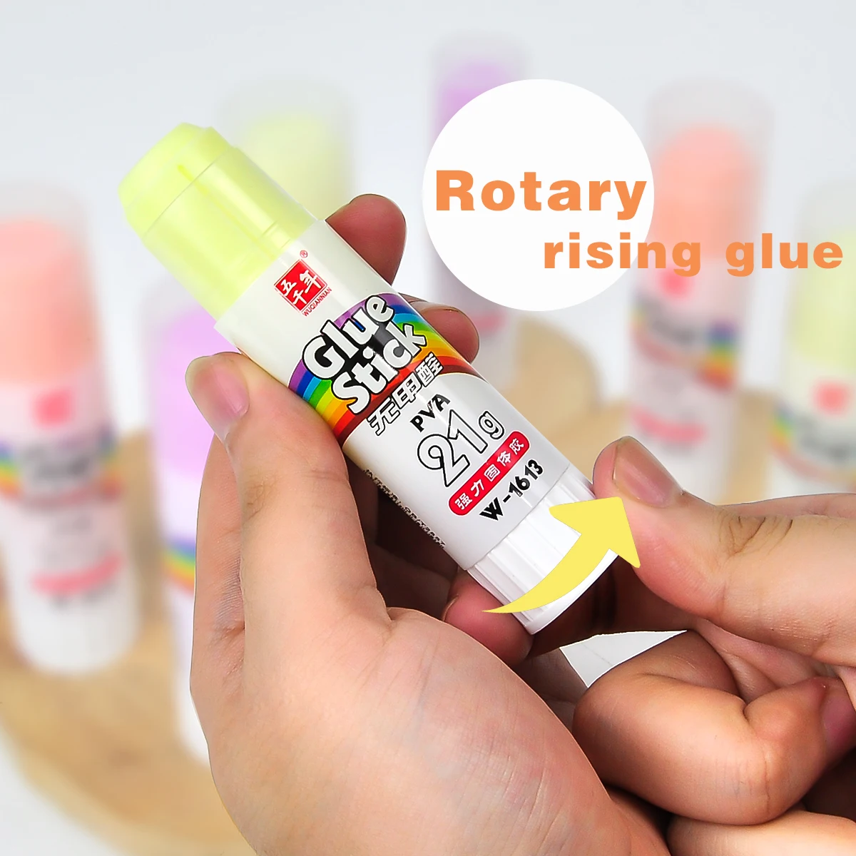 4 pezzi Jelly Solid Glue Stick apprendimento senza formaldeide forniture per ufficio studenti delle scuole fatti a mano fai da te solido forte colla