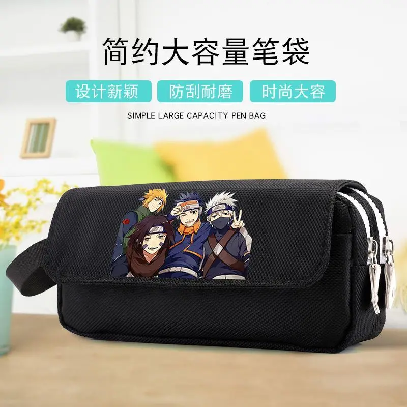

Naruto Anime Pencil Case for School Kids Boys Girls Cosplay Stationery Box with Zipper
