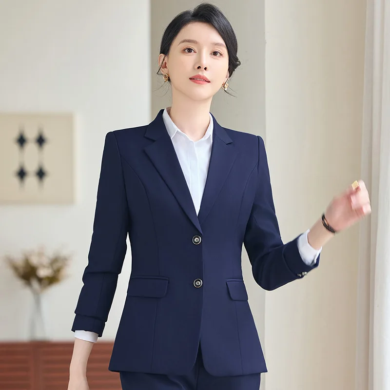 

2025Осенне-зимний профессиональный костюм для интервью, официальная одежда, деловой ювелирный магазин, рабочая одежда, стойка регистрации, обслуживание клиентов U