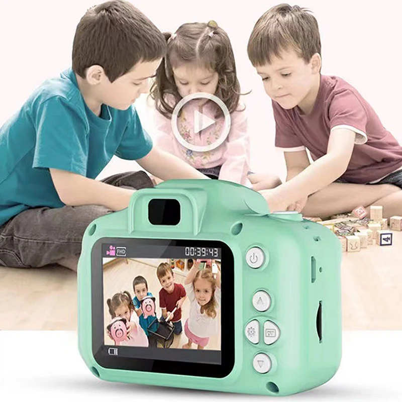 Mini Children Camera X2 Digital Vintage Camera Educational Toys Kids Projection Video Camera Outdoor Photography Toy Gifts