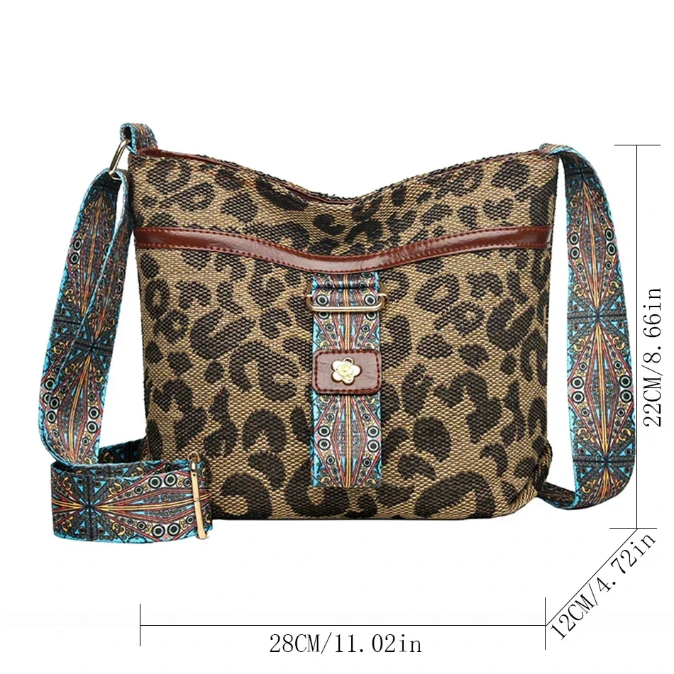 Sacs multifonctions à imprimé léopard pour femmes, sac de grande capacité, impression de mode populaire, nouveau, automne, hiver, 2024