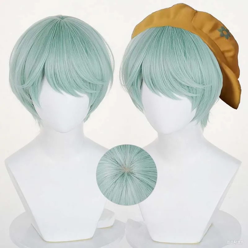 Saja Boys Jinu Baby Abby Romance Cosplay Perücken Kpop Demon Anime Kurzes Haar für Männer 2025, Filmjäger-Zubehör