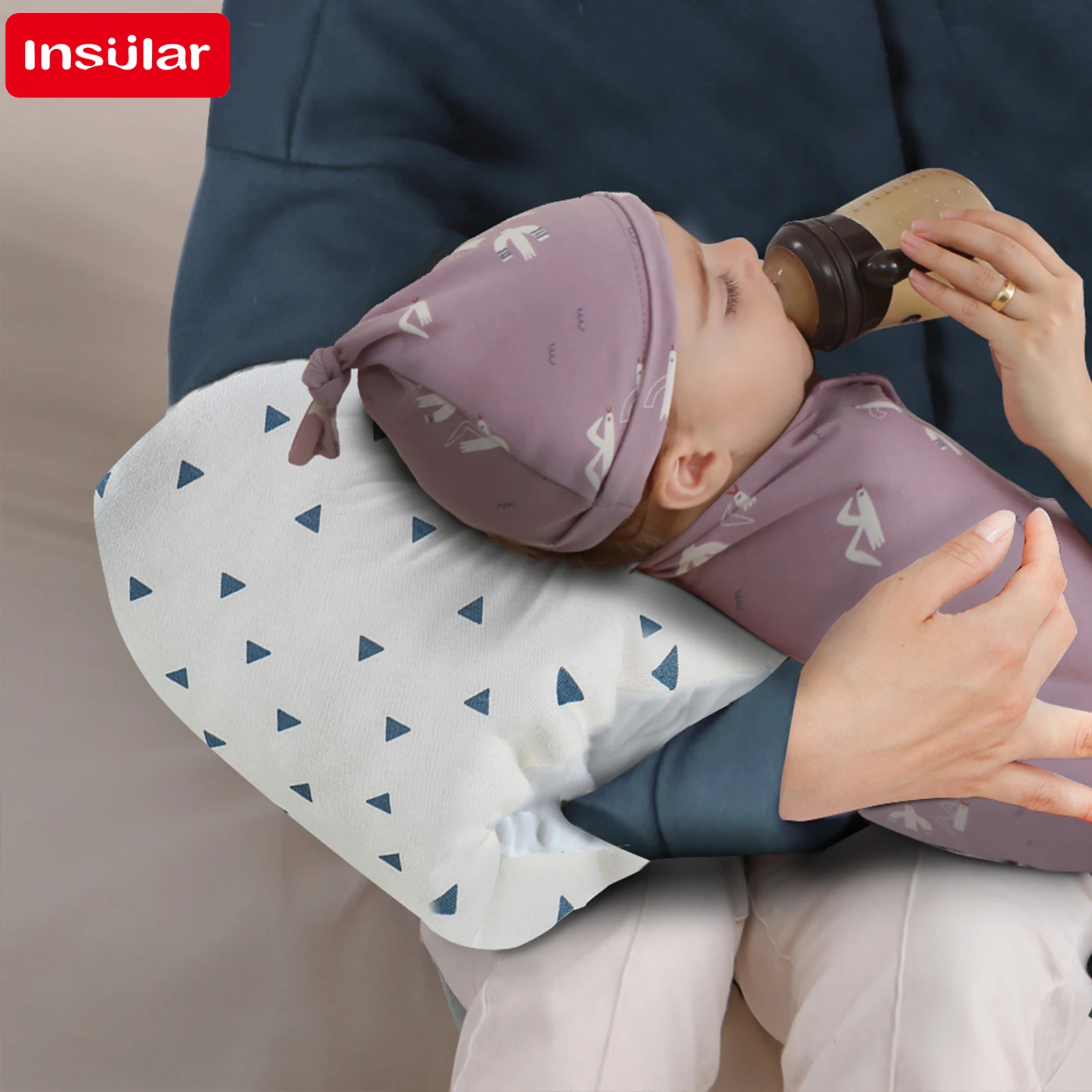Baby Nursing Pillow Pure Cotton Breastfeeding Arm Support Infant PP Cotton Fleece Thickened Comfortable HeadPad for Newborns