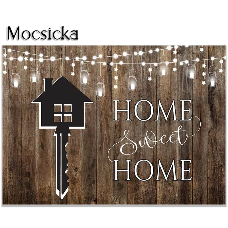 Mocsicka House Wskins Toile de fond de fête, Bois vintage, Doux, Décorations pour la maison, Arrière-plan, Rassemblements de famille, Accessoires de photographie, Bannière