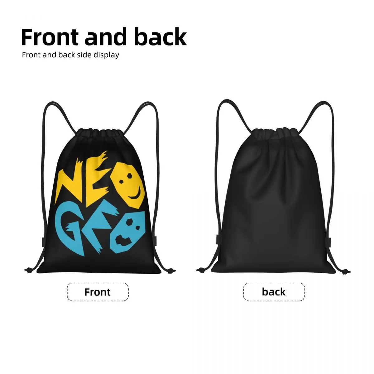 Neogeo Arcade Kordel zug Rucksack Frauen Männer Sport Gym Sackpack faltbare Einkaufstasche Sack