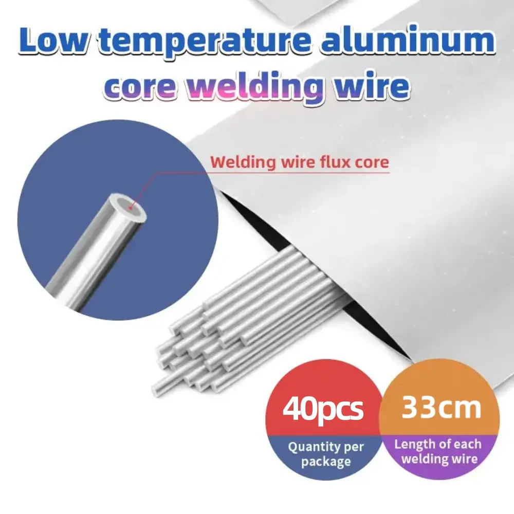 Aluminum Welding Rods Low Temperature Easy Melt Aluminum Welding Wire Flux Core Suitable for Soldering