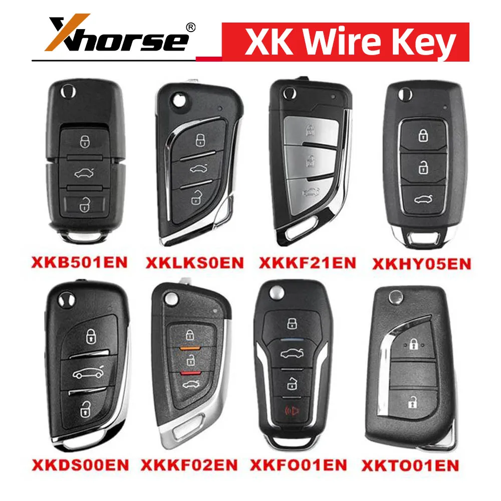 

5PCS/LOT Xhorse XK Wire Remote Key XKB501EN XKLKS0EN XKKF21EN XKHY05EN XKDS00EN XKKF02EN XKFO01EN XKTO01EN for VVDI2