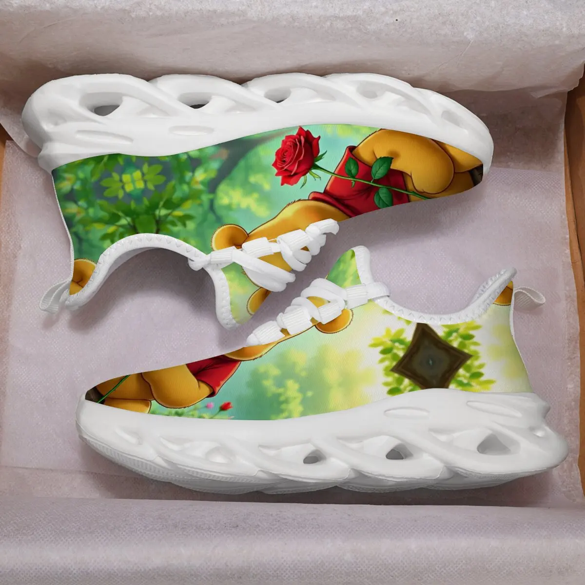 

Обувь с героями мультфильмов Винни-Пух Диснея, новые нескользящие кожаные детские кроссовки для мальчиков, легкая повседневная обувь для бега и ходьбы