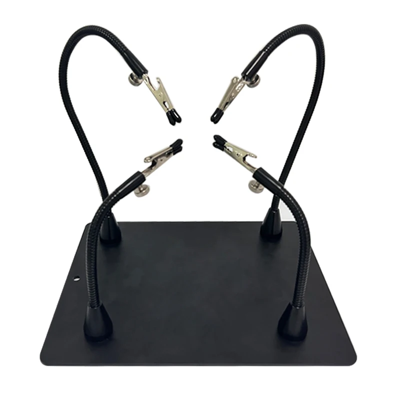 HZY Magnetic PCB Circuit Board Holder Wire Clip Third Hand with 4 Flexible Arms Helping Hands Soldering Station Repair Tool Set