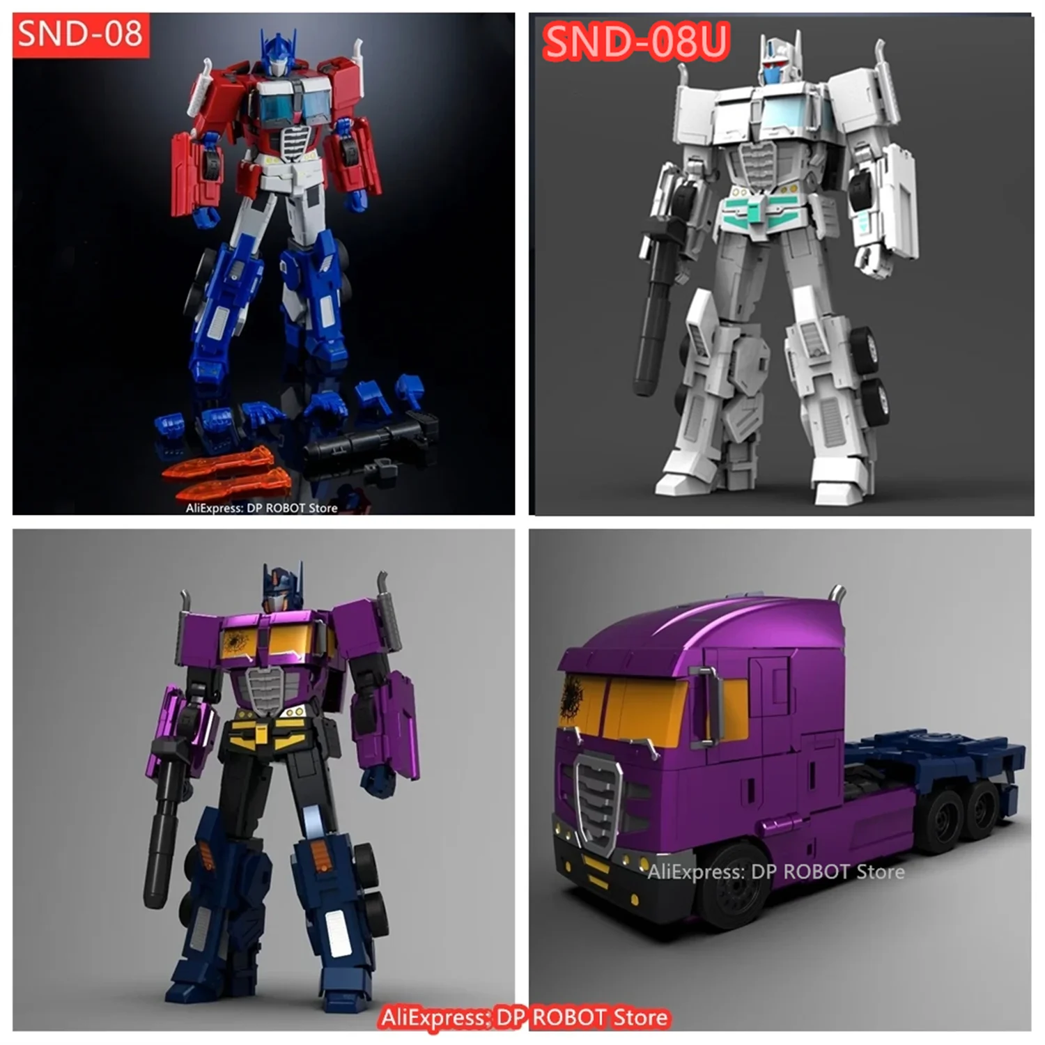 【IN STOCK 】Transformation SND SND-08 SND08 SND-08S SND08S SND-08U Purple IDW OP Commander Super Mobile Action Figure Robot Toys