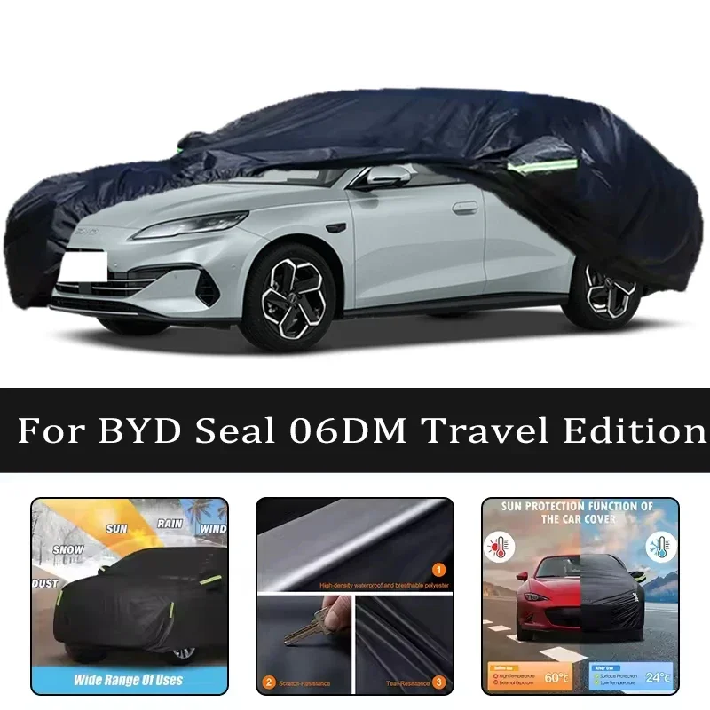 

For BYD Seal 06DM Car Covers Outdoor Waterproof Dustproof Sun Rain Snow Protection Thick Oxford Cloth Car Accessories