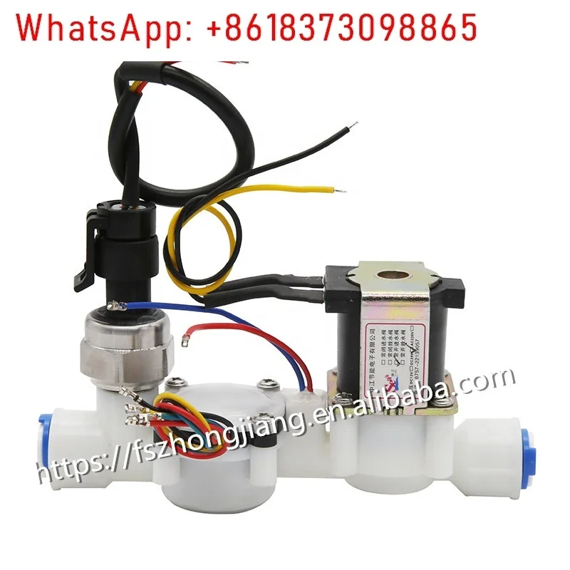 

New 3/8-inch integrated valve water flow sensor with 5-in-1 multi-function flow temperature TDS pressure water control valve