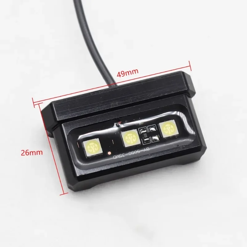 1Pcs LED Motorcycle License Plate Light Decorative Lamp Universal for Honda Kawasaki Yamaha Suzuki Little Monkey Waterproof image 6