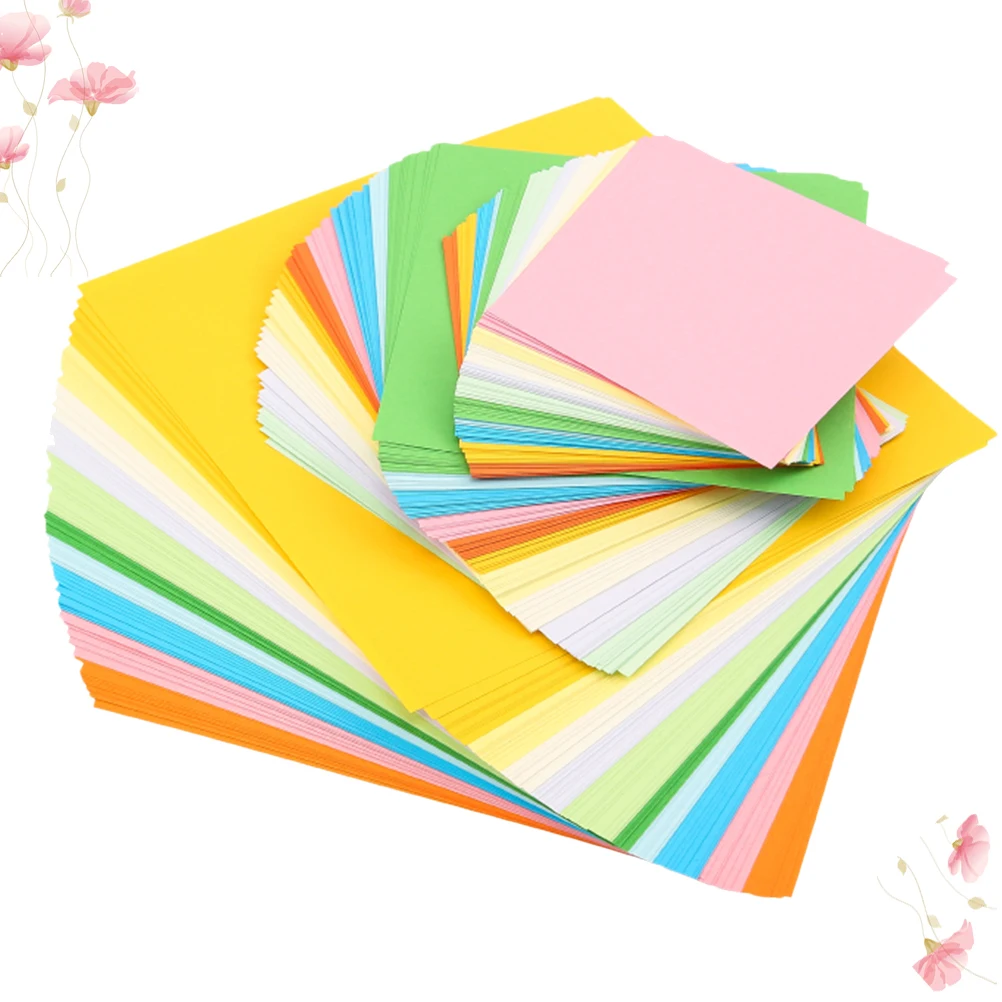 200 قطعة من ورق اوريغامي ملون مزدوج الجوانب قابل للطي للحرف اليدوية والمشروعات الفنية المثالية للرافعة المصنوعة يدويًا #2