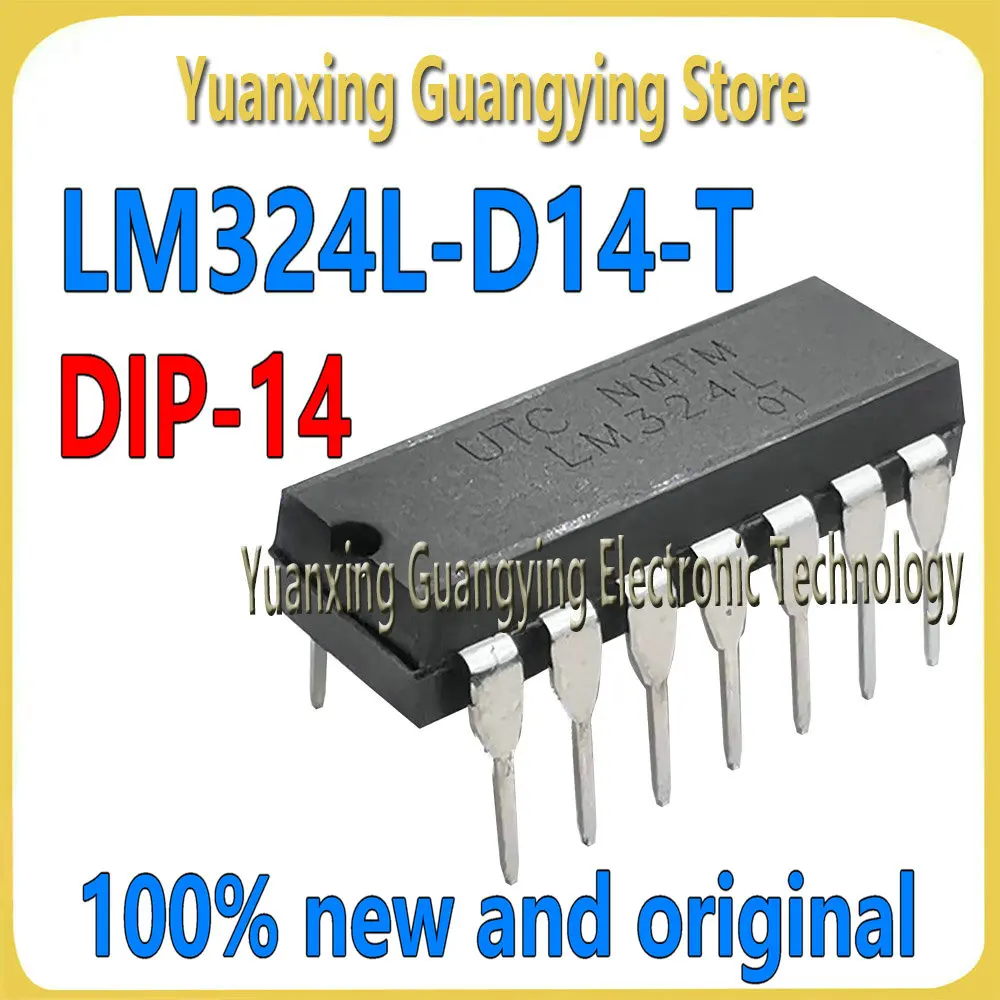 (5 pieces) UTC LM324L-D14-T LM324L LM324 Inline DIP-14 Operational Amplifier Chip IC 100% Brand New & Original