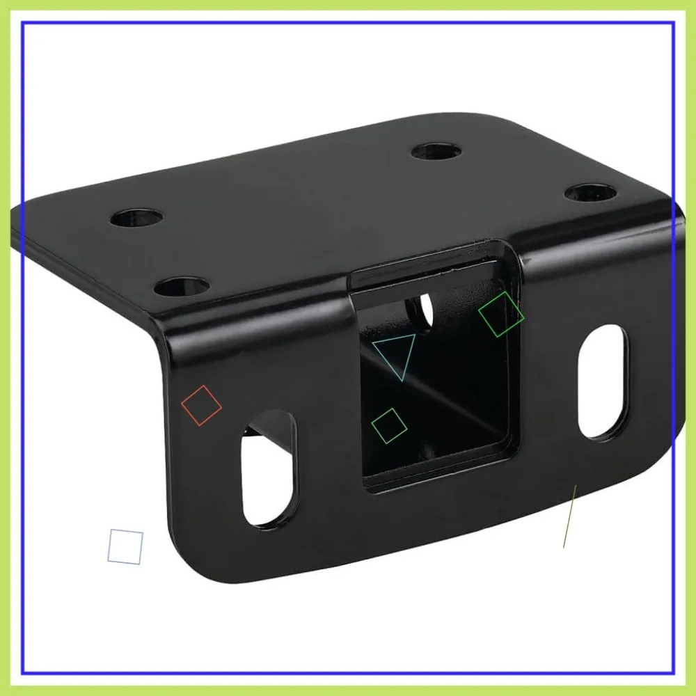 

Class II Step Bumper Receiver Hitch for Full-Size Trucks, Black Finish with Rust Resistance